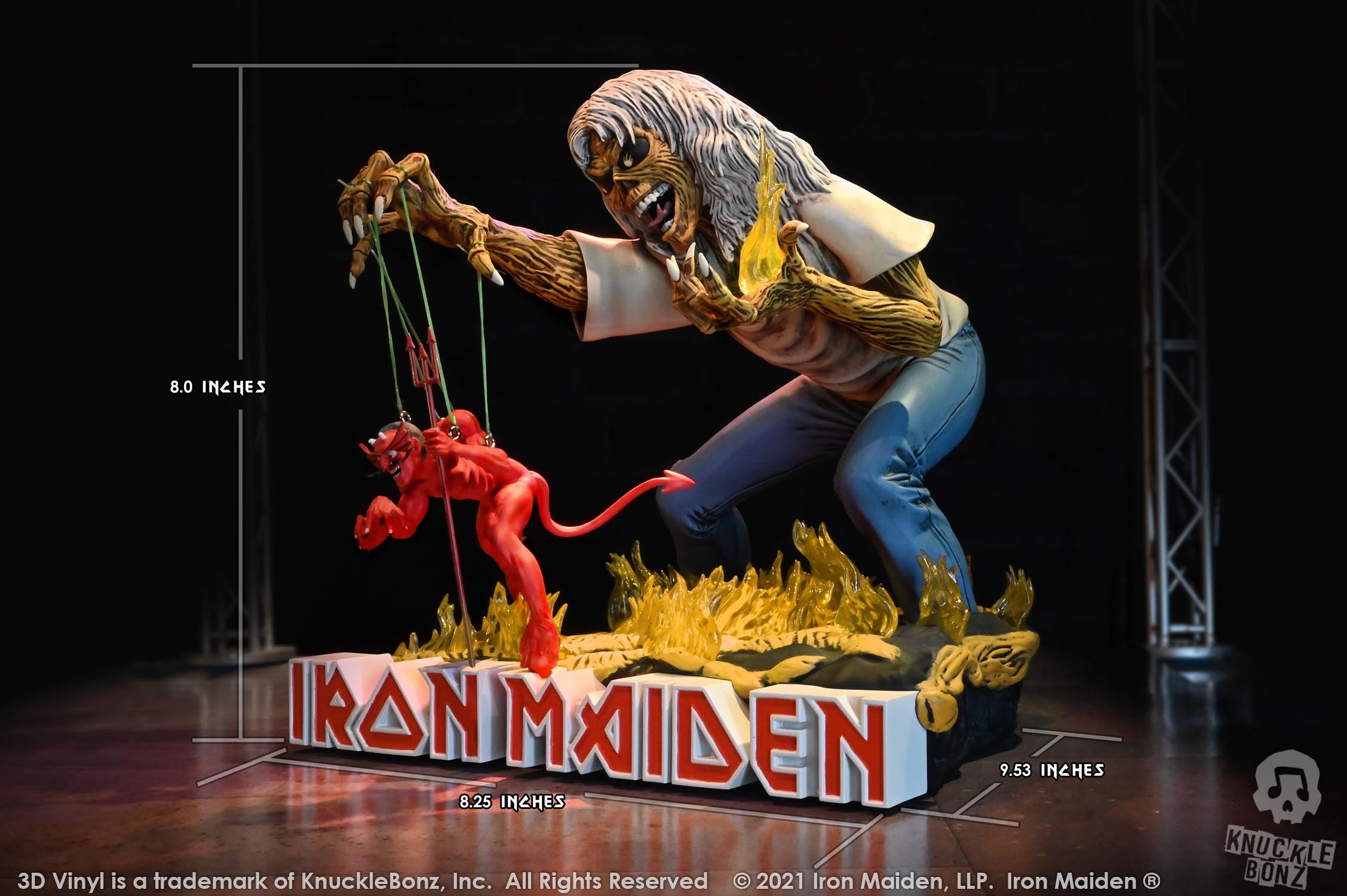 Iron Maiden Number of the Beast KnuckleBonz Statue